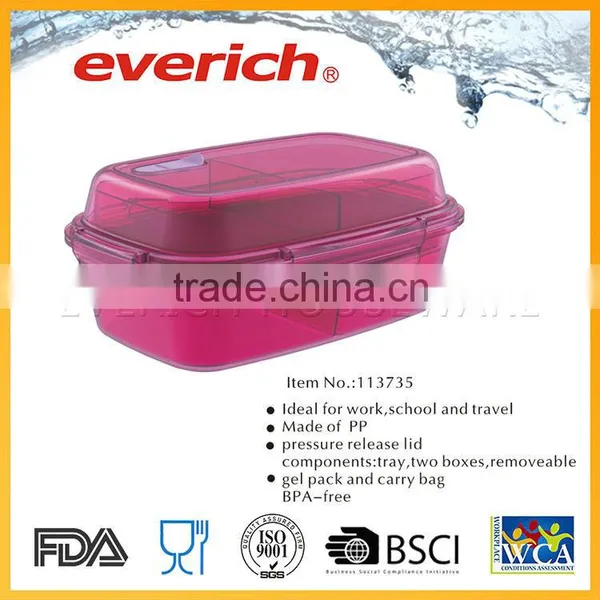 Compartment 2016 Hot Sale Unique Two Compartment Food Container photo-3