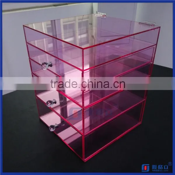 Factory Wholesale Popular Acrylic Clear Makeup Organizer w/ DIVIDERS photo-6