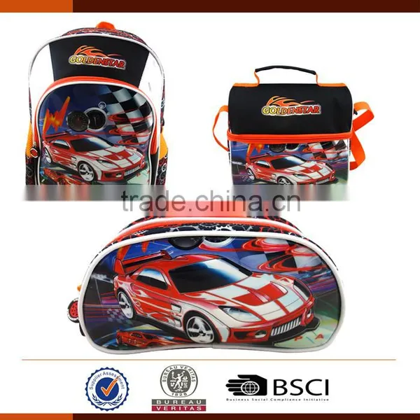 Cartoon Car 300D Pencil Bag for Boys photo-6