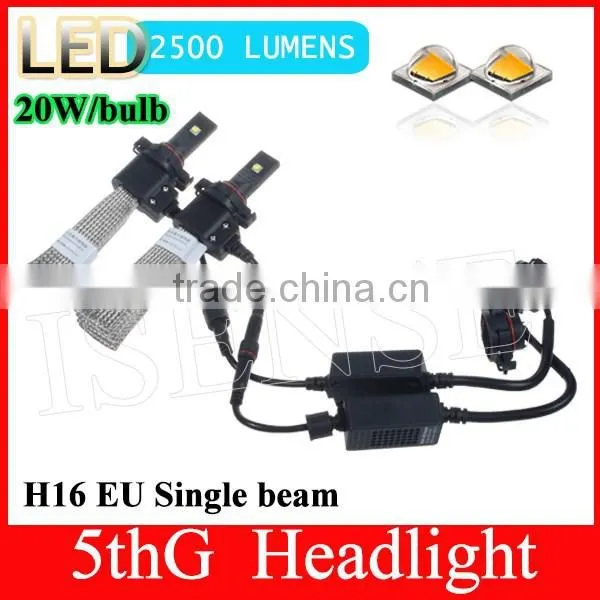 2015 Hottest x5 Headlight With Fanless Cooper Belt H16 Headlamp 5202 Headlight photo-2