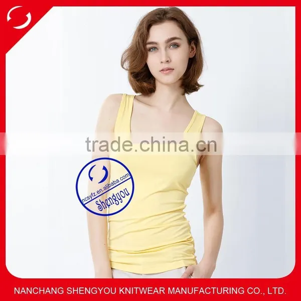 custom modal cotton plain womens tank top