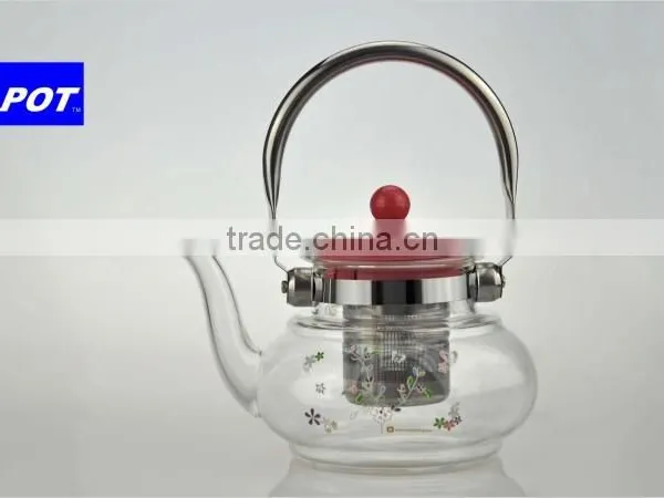 Heat-resistant Brosilicate /glass Water Pot / Glass Kettle Glass Tea Maker/ Glass Teapot / With S/s Filter /s/s Infuser 800A photo-4