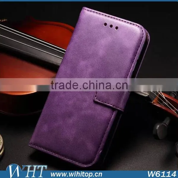 Retro Leather Sublimation Case for IPhone 6 Plus, Wallet Flip Case for IPhone 6 Wholesale photo-6