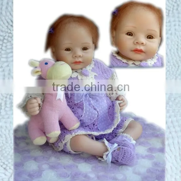 Wholesale Factory Price 22inches Soft Silicone Vinyl Reborn Baby Dolls Baby Reborn Doll
