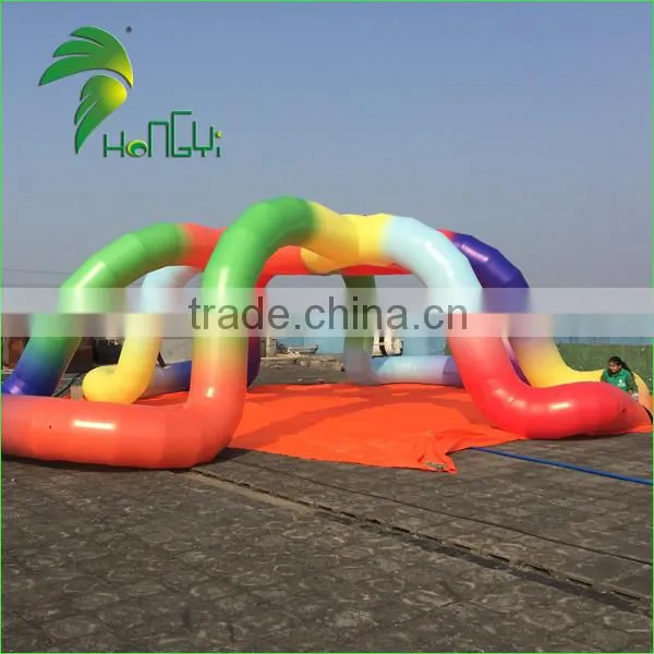 Inflatable Big Rainbow Shape Airtight Exhibition Tent for Fair photo-5