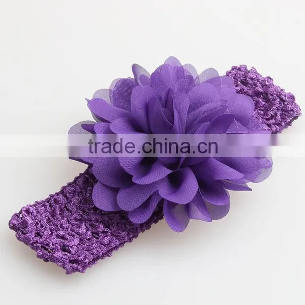 Cute Baby Handmade Flower Headband Infant Elastic Hair Band Gifts Accessory photo-2