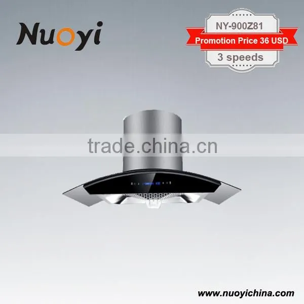 Tempered Glass Self Venting Commercial Range Hood photo-5