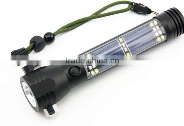 LED Waterproof Solar Power Flashlight photo-3