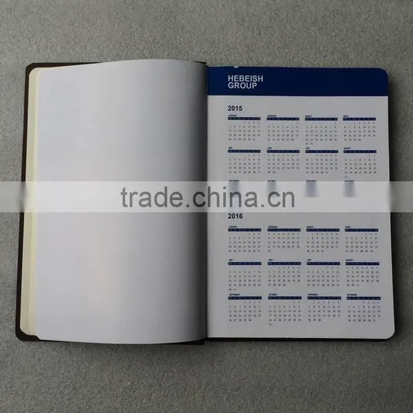 Newly Promotional Leather Loose Leaf Diarysk With Pen photo-4
