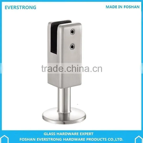 EVERSTRONG ST-P006 Stainless Steel Adjustable Toilet Partition Fitting Floor to Glass Panel Leg Support