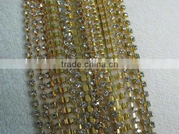 Rhinestone Cup Chain/ MC Cup Chain/ Crystal Brass Cup Chain