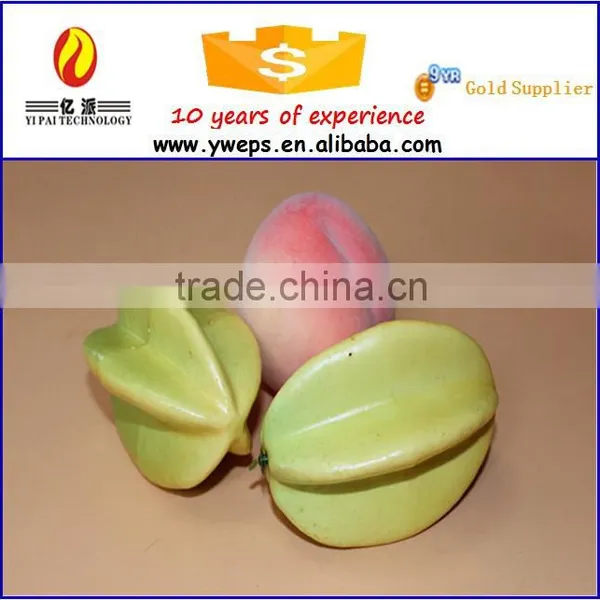 Yipai Fruit Decoration Craft Artificial Carambola/fake Fruit/artificial Fruit