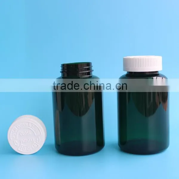 275CC Green Wide Mouth Plastic PET Medicine Bottle, 275ml Pharmaceutical Pill Container Bottle With Tear Lid photo-3