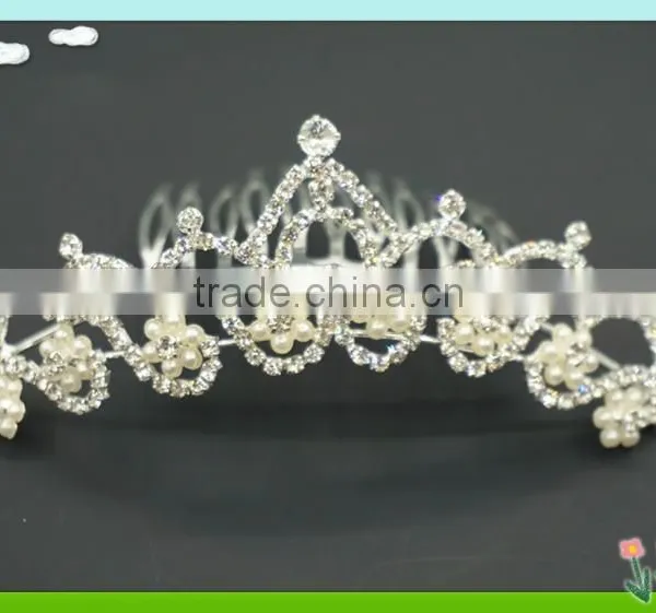 Wholesale Bling Bling Rhinestone Wedding Crowns photo-3
