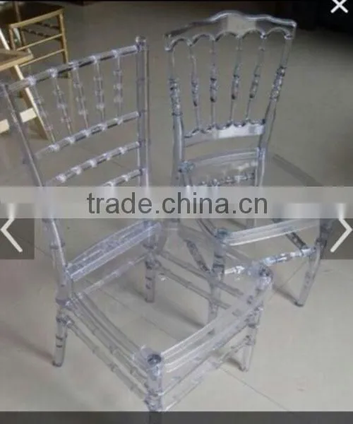 High Quality Crystal Monobloc Clear Resin Chiavari Chair photo-2