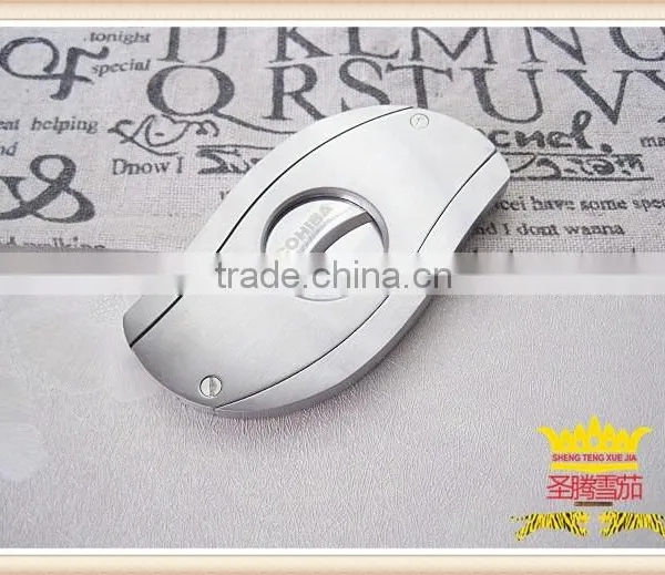 Double Blade Stainless Steel Cigar Cutter
