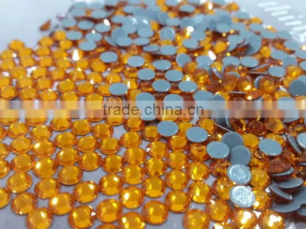 Low Defect Super Shining Dmc Topaz Color Ss20 Hot Fix Stone photo-3
