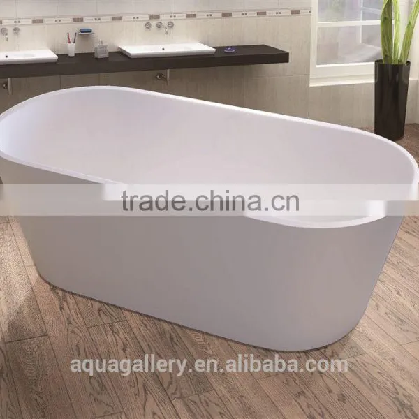 White Acrylic SPA Tub Bathroom Bathtub photo-3