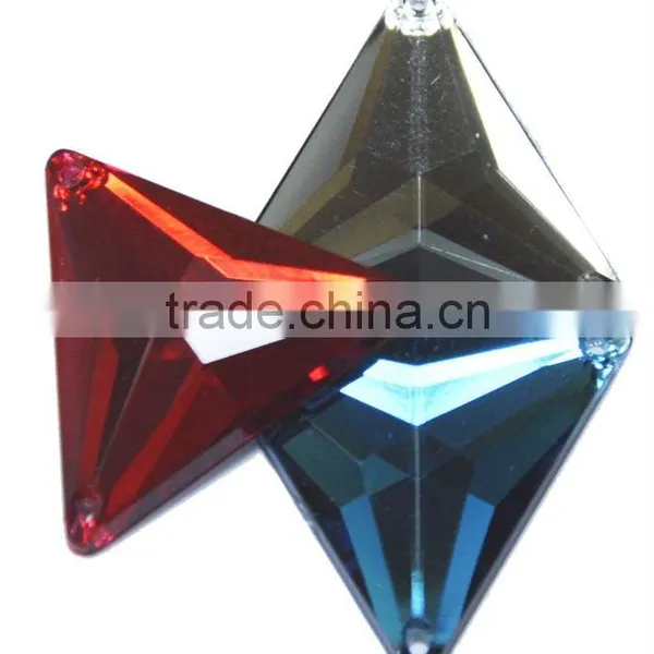 Taiwan Sewing on Pearl Acrylic Triangle Rhinestone in Bulk photo-3