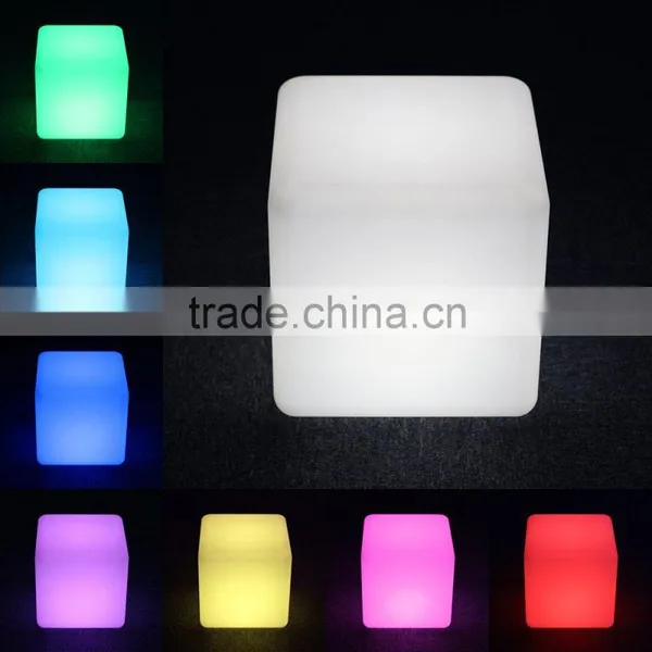 Rechargeable LED Light Cube Chair, Indoor & Outdoor Garden Party Pool Wedding Mood Colorful Lights With Remote Control photo-2