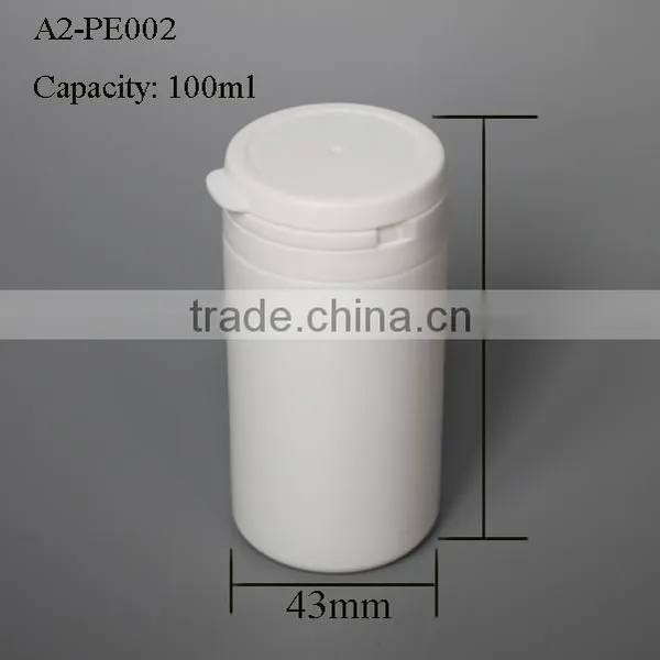 100ml PE Plastic Jar for Personal Care Flip Top Cap Are Available photo-5