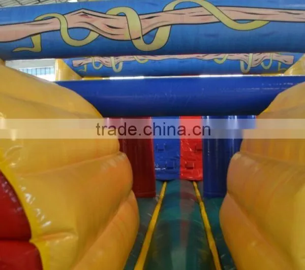 SUNJOY 2016 New Designed Inflatable Bouncer Obstacle Course, Inflatable Slide Bouncer Obstacle,inflatable Kid Obstacle for Sale photo-3