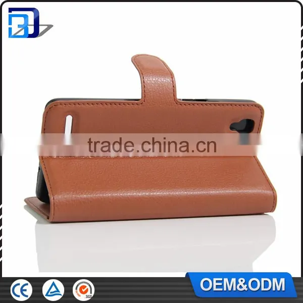 For OPPO F1 Case, Litchi Design Credit Card Wallet Stand Leather Pouch Flip Cover Case for Oppo f1 A35 China Suppliers photo-5