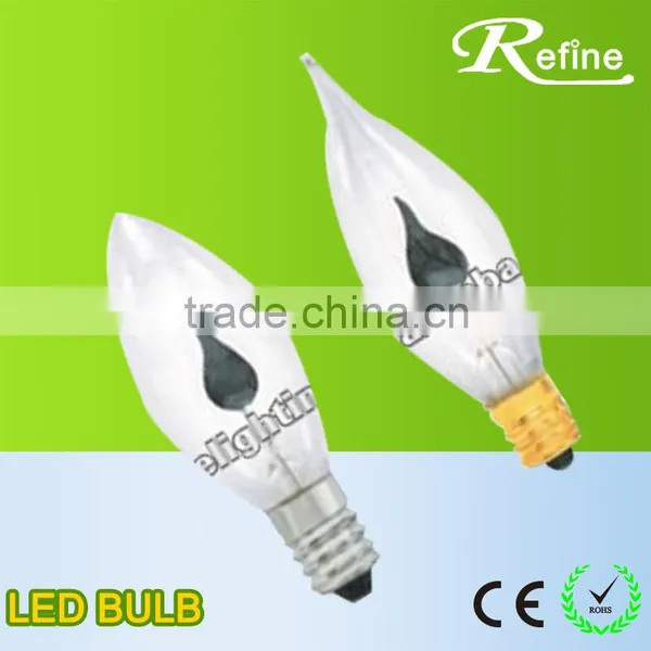 E14 or E27 C35 Candle Flame Light Bulbs photo-4