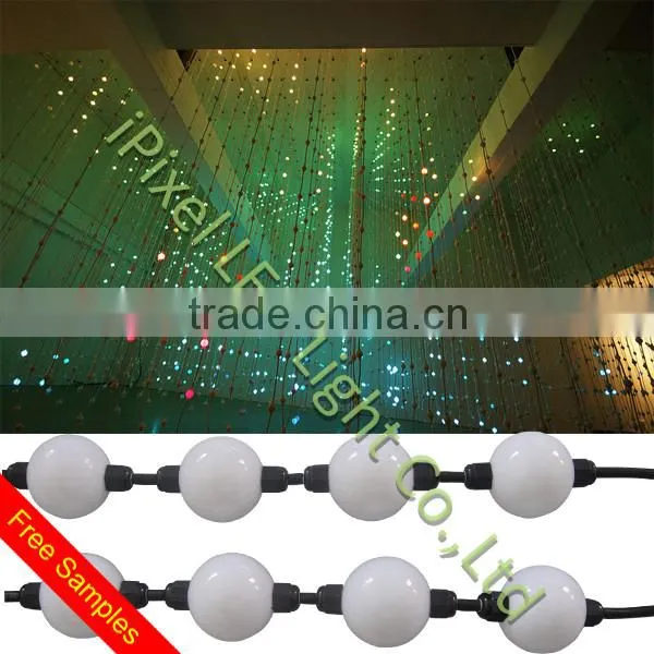 IPixel LED 50mm High Lumen Ws2801rgb Led Pixel Round Ball String in Holiday Lighting photo-4