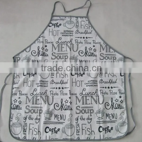 Silk Screen Pigment Printing Cotton Bib Apron With Letter Design photo-3