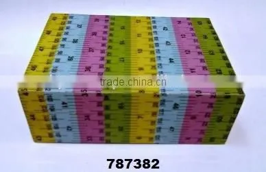 Wooden Box Painted Measuring Tape