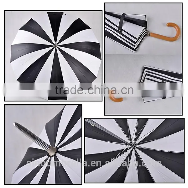 30"x 8 Ribs Fiberglass Automatic Promotional Golf Umbrella photo-3