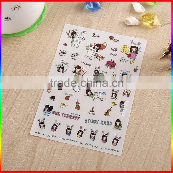 Top Quality Cartoon 2d Clock Wall Stickers for Children From China photo-2