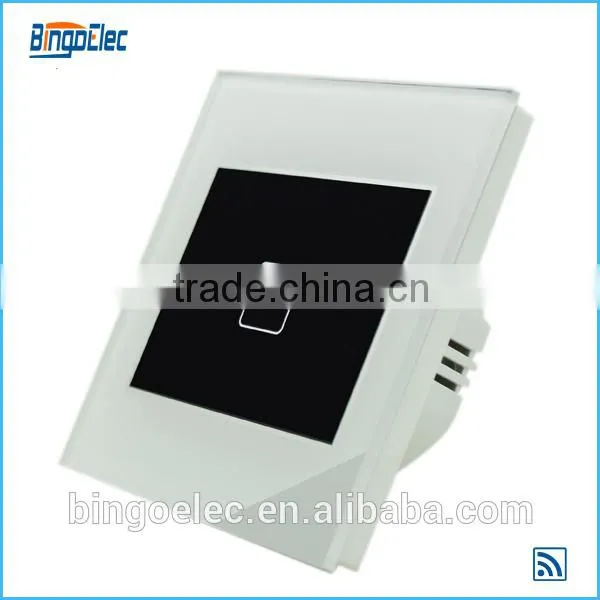 2015 new top quailty white 1gang touch remote network switch