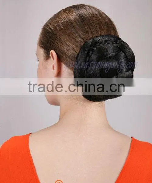 Synthetic Braids Hair Bun, Fake Chignon Hair Piece Wholesale photo-2