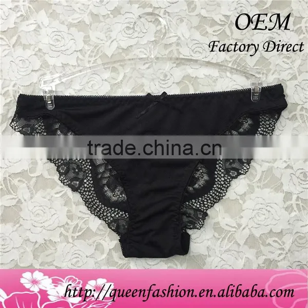 Lace Panties Product Type and Low Cut Panties Type Hot Sexy Women Lace Transparent G-string