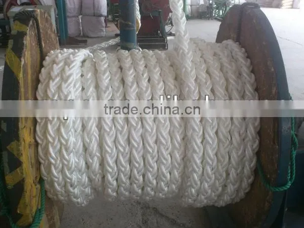 8 Strand Nylon Rope/8 Strand Braid Polypropylene Rope/strands Hawser Rope for Sale photo-2
