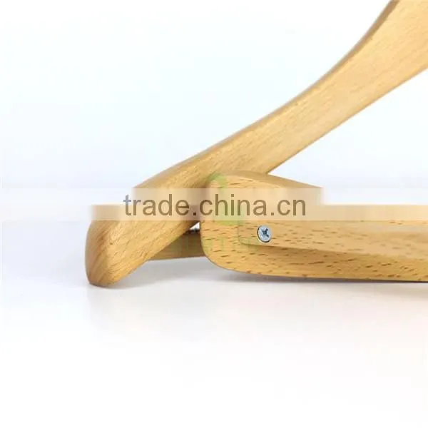 Natural Broad Shoulder Wooden Coat Hanger photo-6