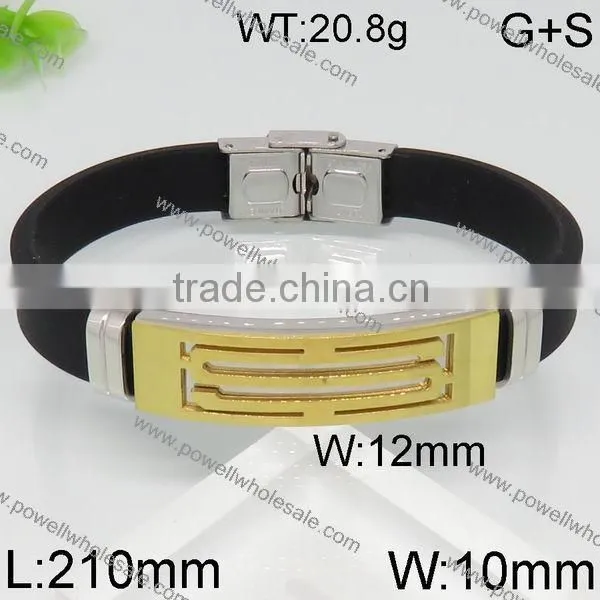 Fashion Latest Black Men's Gold Bracelet photo-6