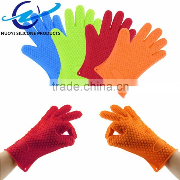 Heat Resistant Silicone Oven Glove With Five Fingers photo-6