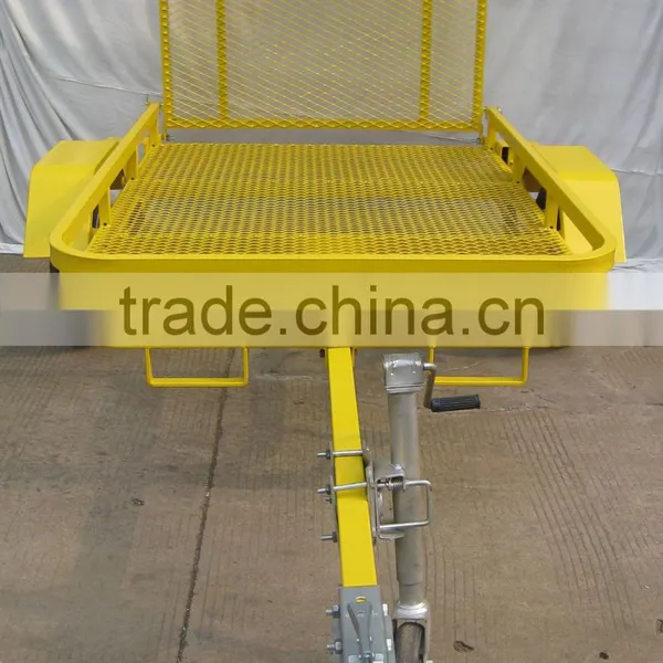Galvaniaed ATV Trailer With Checkered Plate photo-6