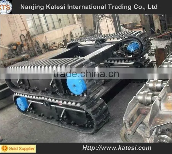 Steel Rubber Track Undercarriage / Crawler Undercarriage Spare Part / Rubber Steel Track Chassis From 0.5Ton to 120Ton photo-3