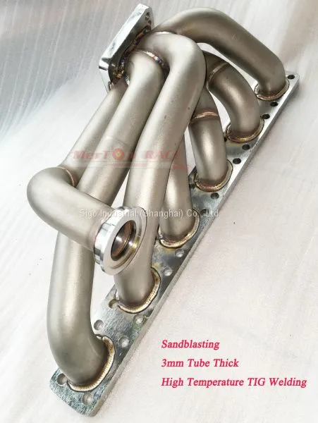 Mertop Race Update 3mm Thick Top Mount T3/T4 Turbo Manifold for BMW E36 325 328 E30 E34 24V M50 M52 S50 S52 photo-4