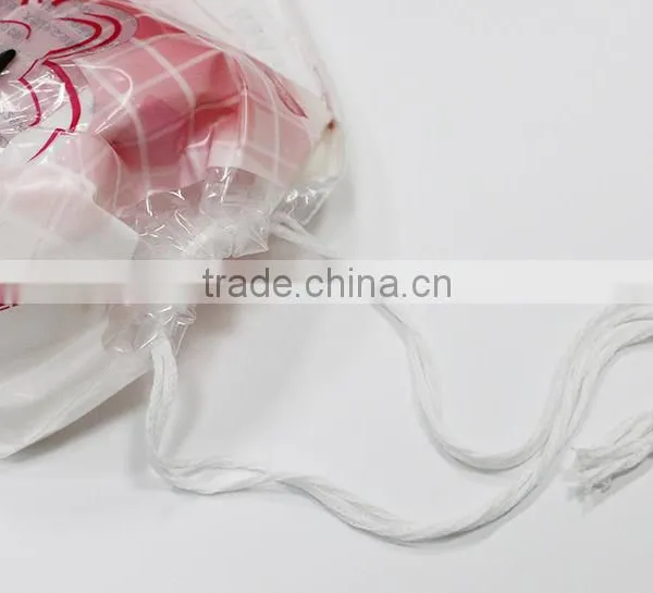 Cosemtic Cotton Puff Printed Drawstring Bags Witn Cotton Line photo-4