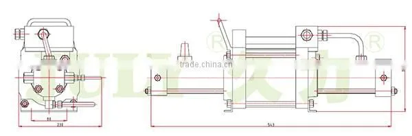 Bottom Price JULY Useful Pneumatic Driven Co2 Booster Pump photo-2