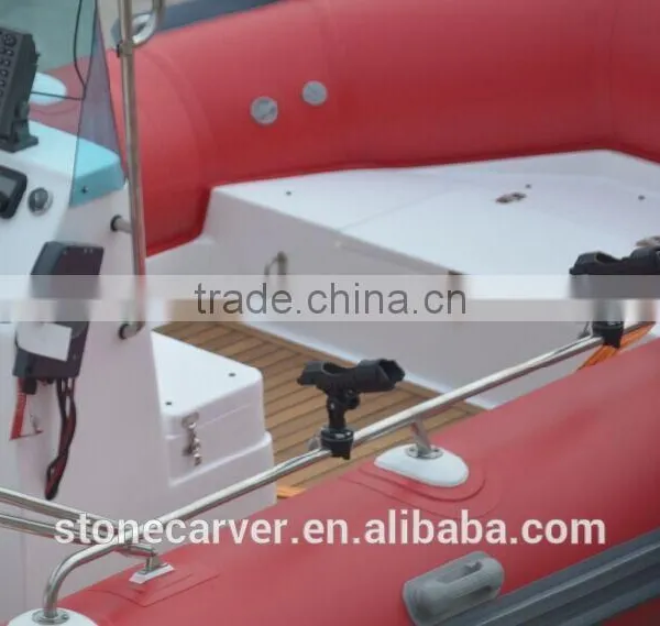 China Manufacturer Made Fishing Boat, New 17ft RIB Rigid Hypalon Inflatable Sport Fishing Boats for Sale With Motor photo-5
