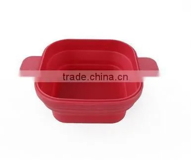 Portable Collapsible Silicon Bowls With Lids photo-3