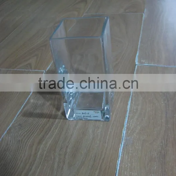 Clear Square Glass Vases photo-2