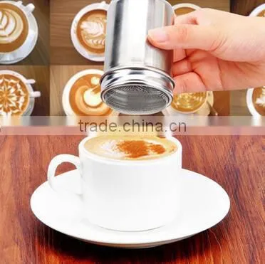 CY182 Stainless Steel Powder Sieve Spray Powder Sugar Sieve Cans Tube Barrel Flour Cooking Tools photo-2