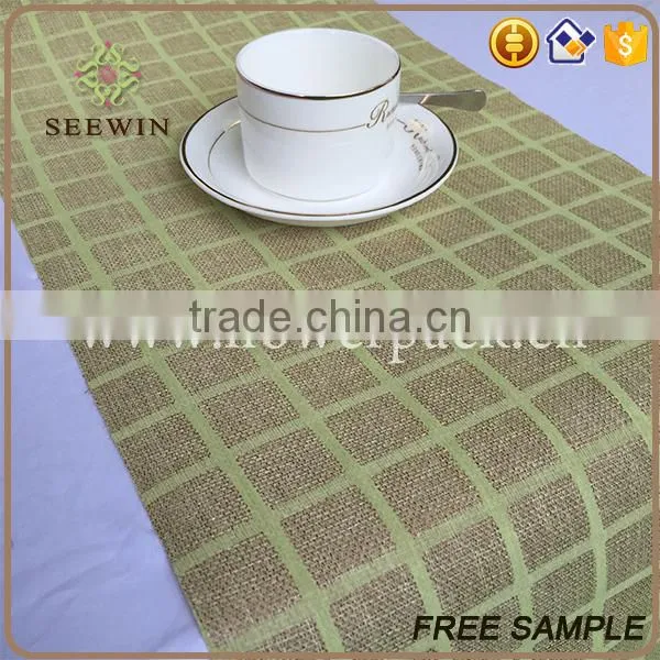 Awards Banquet Table Runner Moisture-Absorbent Recycle Jute Fabric photo-3